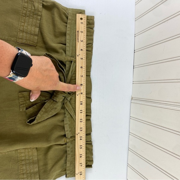 Faherty‎ Women's Arlie Olive Green Utility Mini Skirt Sz XL - Picture 9 of 15